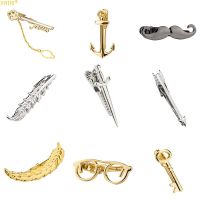 New Fashion Multifarious Shape Key Sword Feather Arrow Copper Metal Tie Clip for Men Tie Bar Elegant Necktie Clips Mens Gift Cuff Link