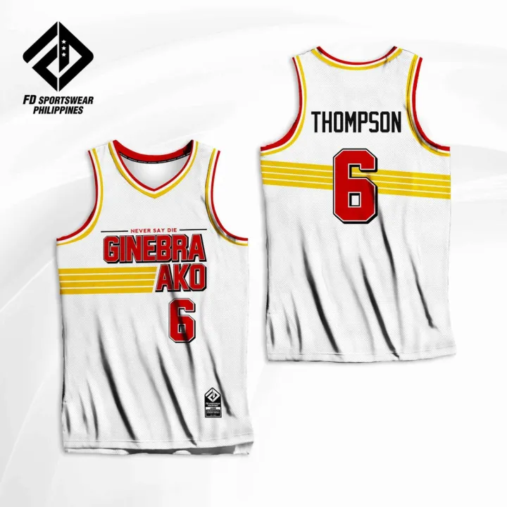 SCOTTIE THOMPSON Barangay Ginebra FULL SUBLIMATED JERSEY | Lazada PH