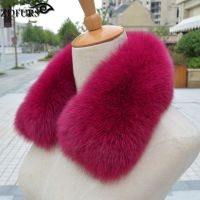 2021ZDFURS * womens clothing collar accessories fashion fur fox scarves 100 Real fox fur collar square ZDC-163007