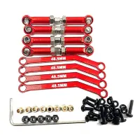 For FMS FCX24 Metal Chassis Links High Clearance Pull Rod Tie Rod Set 1/24 RC Crawler Car Upgrades Parts Accessories