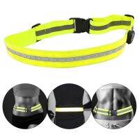 USB Reflective Belt LED Glowing Waist Belt Night Running Cycling Riding Jogging Outdoor Sports Safe Reflective Waist Belt Band