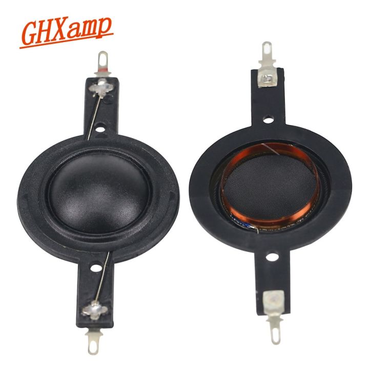 ghxamp-25-4mm-dome-tweeter-voice-coil-horn-diaphragm-driver-25core-silk-film-treble-6-8ohm-diy-2pcs
