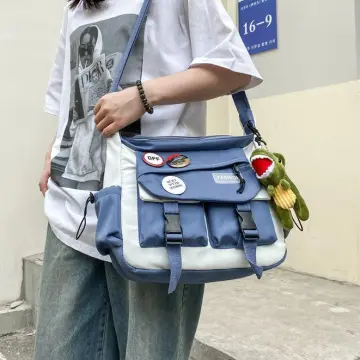 Vintage Canvas Messenger Bag for Men Women Crossbody Bag Satchel Shoulder  Bag Harajuku Streetwear