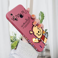 Jinsouwe เคสมือถือเคสโทรศัพท์เคส Infinix Smart 4 Smart 4c X653/Infinix Smart 5 Pro X658E เคสสำหรับชายหญิงการ์ตูนหมีพูห์เคสซิลิโคนด้านข้าง