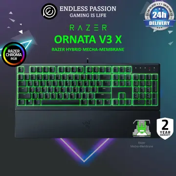  Razer Ornata V3 X Gaming Keyboard: Low-Profile Keys - Silent  Membrane Switches - Spill Resistant - Chroma RGB Lighting - Ergonomic Wrist  Rest - Classic Black : Video Games