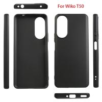 For Wiko T50 Shell Cover Funda Liquid Silicone Soft TPU Back Bumper