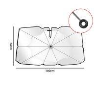 ร่มกันแดดป้องกันรถแหวนดึงรถพับได้สำหรับบังรังสี UV,ใหม่ร่มป้องกันรถที่จับร่มฤดูร้อน