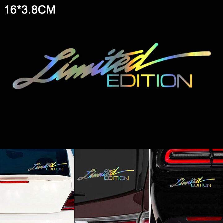 Colorful Car Decals Creative Vinyl Car Sticker Letter LIMITED EDITION