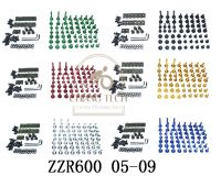 Motorcycle Complete Fairing Bolts Kit Bodywork Screws For Fit KAWASAKI ZZR600 2005-2009