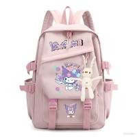 Sanrio Kuromi Backpack for Women Men Student Large Capacity Breathable Fashion Personality Multipurpose Female Bags