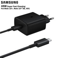 [KOLT Digital] Samsung Fast Chatgering Wall Travel Charger 45W EP TA845สำหรับ Galaxy Note 10 A91 Note 10 5GUSB C สาย