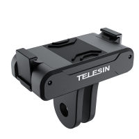 Teleerin ขายึดอแดปเตอร์มก. สำหรับ DJI Action 4/3อะแดปเตอร์ปลดเร็วพร้อมขาตั้งกล้องตัวแปลงเชื่อมต่ออุปกรณ์เสริม DJI ยึดติดได้ Vlogging