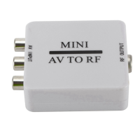 2X RCA / A / V Composite Video Cable to RF / Coaxial / Coaxial Converter -Compatible Modulator TV