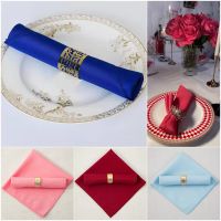 12Pcs 48x48cm Solid Color Polyester Cloth Napkins Table Napkins Fabric Napkin Serving Napkin Wedding Napkin Wedding Decoration Nails Screws Fasteners