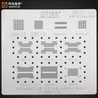 Amaoe Ssd1 Bga Reballing ลายฉลุสำหรับ Macbook Ssd Flash หน่วยความจำ Nand Ddr Bga152 132 316 272 100 136 Bga96 U-Disk Master Chip Ic