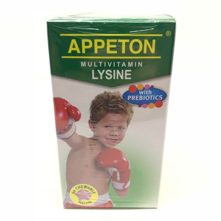 Appeton Multivitamin Lysine with Prebiotic Tablet 60's Lazada