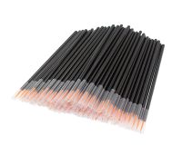 100pcs Makeup Brush Disposable Eyeliner Wand Applicator Cosmetics Eye Liner Professional Brush Man-made Fiber Brush Head Cables