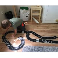 DIY PVC Puzzles Track Play Set Road Car Track Baby Puzzle Game Mat Floor Car Educational Learning Toys Kids Room Decor