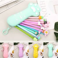 【CC】❉☃  Silicone Claw Cartoon Large Capacity Cases School Stationary