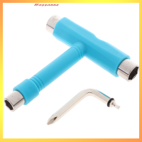 Hassanne 1PC T-Type สเก็ตบอร์ดเครื่องมือไขควงซ็อกเก็ตสเก็ต T-TOOL KICK Scooter TOOL