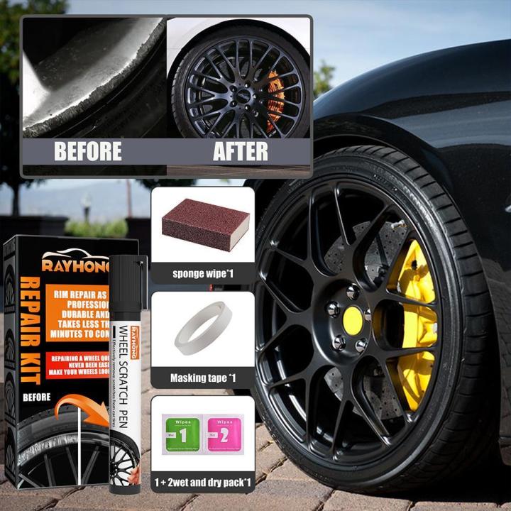 10min Wheel Scratch Repair Kit Car Rim Scratch Repair Kit Universal Color  forRim