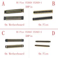 20PCS 50pin LCD Display Screen FPC Connector On Motherboard For Motorola Moto E6 Play XT2029 XT2029-1/E6 Plus XT2025 XT2025-2 Replacement Parts