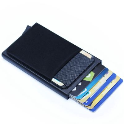 Men &amp; Women Metal ID Credit Card Holder RFID Protector Aluminum Wallet Card Case
