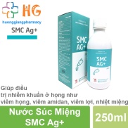 Nước súc miệng nano bạc SMC AG+ phòng ngừa viêm họng viêm lợi hôi miệng