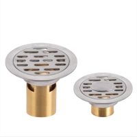 【cw】hotx 304 Washing Machine Floor Drain Shower Room Round Brushed Proces Design 8CM