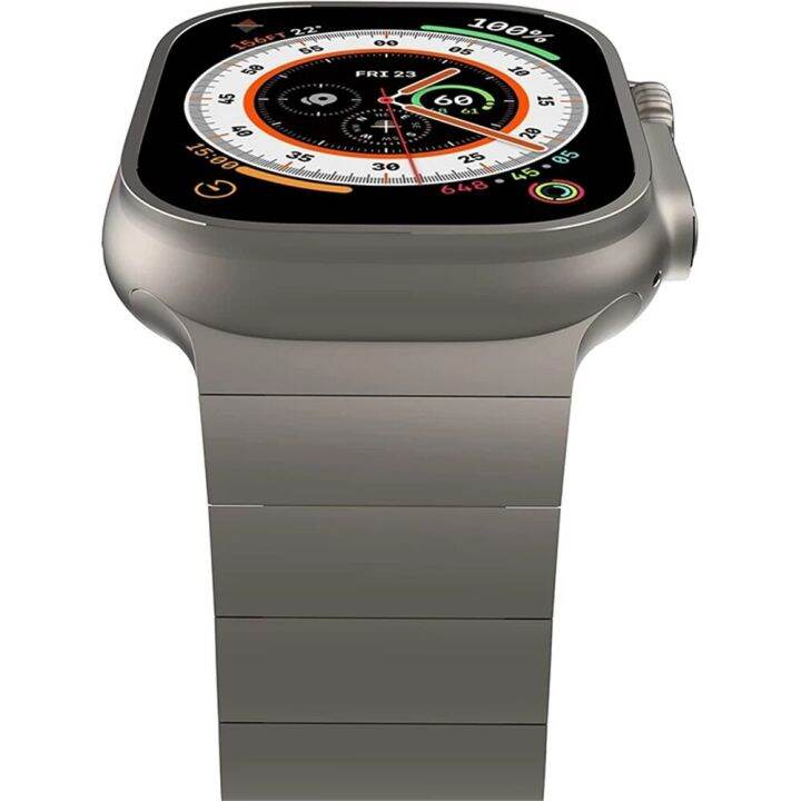 titanium-color-stainless-steel-band-for-apple-watch-ultra-strap-49mm-45mm-44mm-magnetic-buckle-correa-bracelet-series-8-7-6-se-5-straps