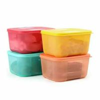 Tupperware ของแท้ 700ML แช่แข็ง 0.7L กล่องเก็บของสดตู้เย็นเนื้อปิดผนึกกล่องเก็บตู้เย็น โปรโมชั่นพิเศษ