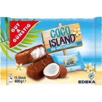 Happy moment with us ? Gut &amp; Gunstig Mini Schokoriegel Cocosnuss 400g.?