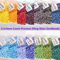 2/3/4mm Czech Preciosa Oling Natural Colors Glass Seedbeads High Flash Round Spacer Beads Charm For DIY Jewelry Bracelet Make Beads