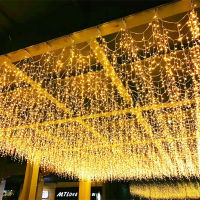 8 Model Led Holiday Fariy Christmas Decoration 256 LED Icicle String Light Curtain Garland Party Lighting