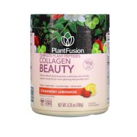 PlantFusion Complete Plant Peptides Collagen Beauty Strawberry Lemonade 6.35 oz (180 g)