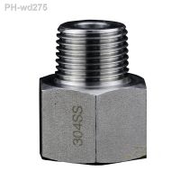 1/4 quot; Male to 3/8 quot; Female BSP Thread Hex Nipple Equal Pipe Fitting 304 Stainless Steel Reducer Connector