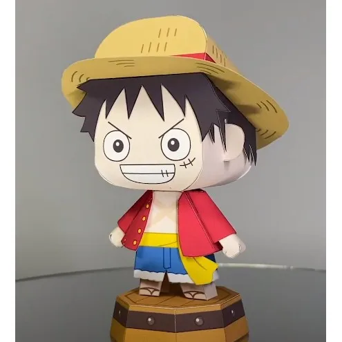 Mô hình giấy Anime Chibi Monkey D Luffy - Anime One Piece kèm kit mô hình  hộp trang trí TS1 