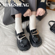 Mingsheng Retro đế dày Lefu Giày Cho Phụ Nữ Của phong cách Anh Quốc mới