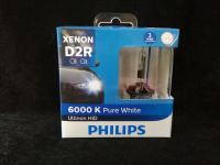 Philips หลอดไฟหน้ารถยนต์ Xenon HID Pure White 6000K D2R แท้ 100% 2 หลอด/กล่อง รับประกัน 1 ปี จัดส่งฟรี