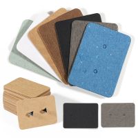 【LZ】℡  Blank Kraft Paper Price Tag para DIY Jewelry Gift Ear Studs Card Brinco Display Card Embalagem De Papelão 50-100Pcs 2.5x3.5cm