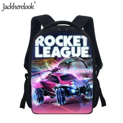 【LZ】■⊕  Jackherelook Jogos Rocket League Design Kids School Bags Moda Nova Viagem Prática Mochilas para Meninos Popular School Book Bag