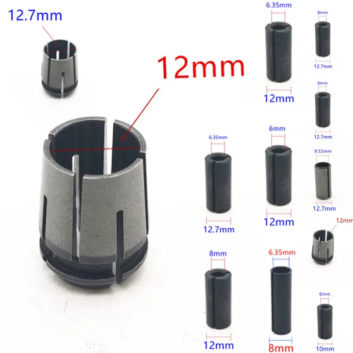 Mini Drill Chucks Adapter 6mm 8mm 10mm 12mm 12.7mm 1/2" 1/4" 3/8