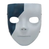 Hard Resin Sally Face Cosplay Mask Halloween Prom Mask Dress Up Props Party Headgear 17X21cm