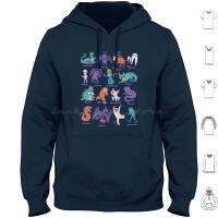 Cryptid Creatures-Mythology Hoodie cotton Long Sleeve Cryptid Creatures Foldlore Fairytails Mythology Lockness Monster