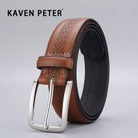 Classic Vintage Emboss Pu Leather Belts For Men Famous Brand Waist Male Strap Belt for Jeans High Quality Belts