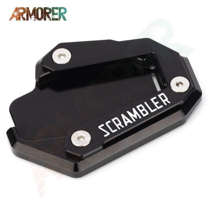 2022-motorcycle-kickstand-side-stand-plate-pad-for-ducati-scrambler-1100-scrambler1100-icon-dark-desert-sled-2019-2020-2021-food-storage-dispensers