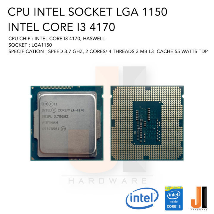 cpu-intel-core-i3-4170-2-cores-4-threads-3-7-ghz-3-mb-l3-cache-55-watts-tdp-no-fan-socket-lga-1150-สินค้ามือสองสภาพดีมีการรับประกัน