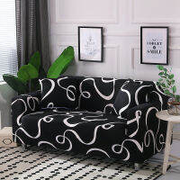 Black white line sofa cover couch cover Polyester bench Covers Elastic stretch Furniture Slipcovers For living room home