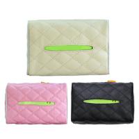 Tissue Car Holder Waterproof PU Leather Napkin Dispenser With Strap Elegant Zipper Tissue Box For Dashboard Sun Visor Center Console accepted