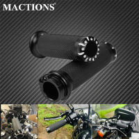 Universal รถจักรยานยนต์1 "25Mm Hand Grips Handle Bar CNC สำหรับ Harley Touring Road Glide Sportster 883 1200 XL Dyna Softail Custom